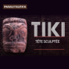 Tiki Tête sculptée